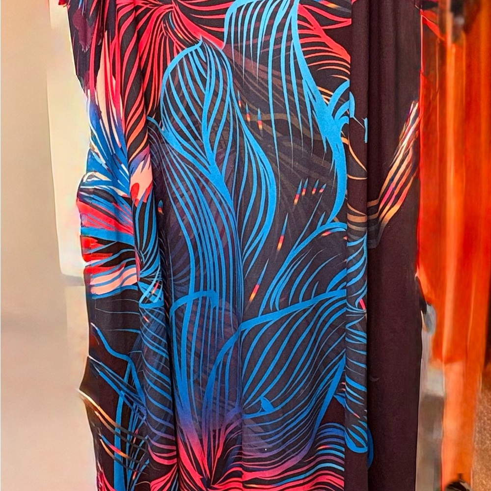 Vibrant Multicolor Abstract Dresses 3 for the price of one. With pockets